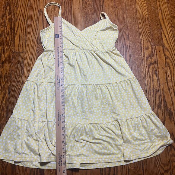 Hollister Women's Yellow White Polka Dot Tiered Cami Sundress Size S Regular - Picture 7 of 8